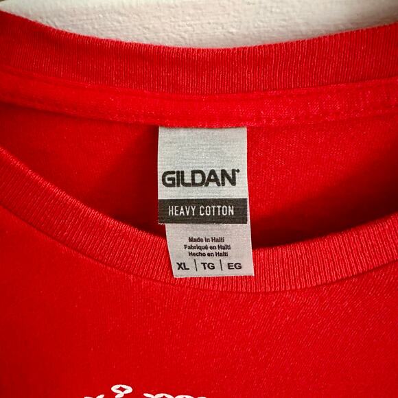 Don't Stop Believin' Santa Vintage Look Graphic T-shirt Unisex Size XL - Picture 4 of 5